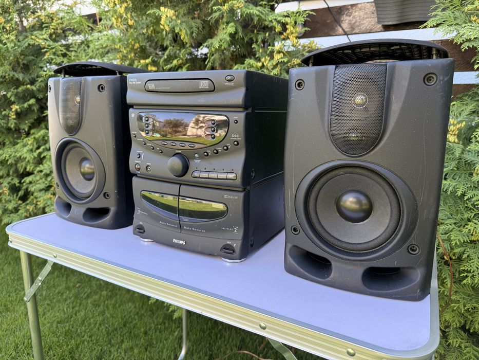 2 Combine  Philips HiFi stereo  - AUX - WOOX