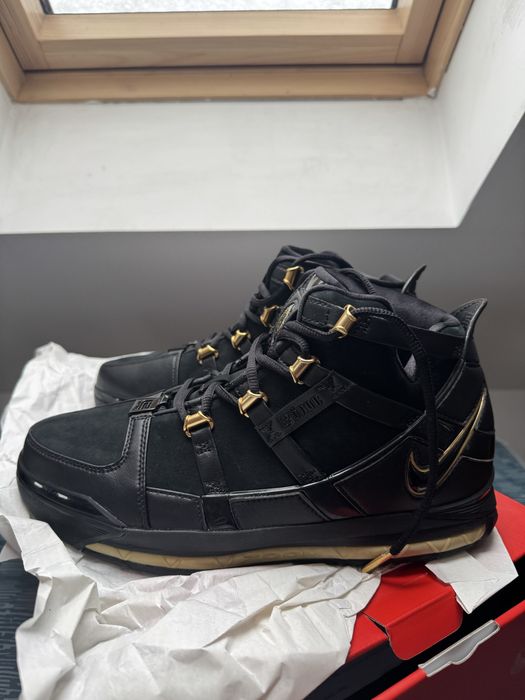 Nike Zoom Lebron 3 QS Black Metallic Gold