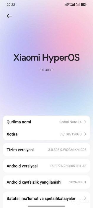 Redmi Note 14  sotiladi