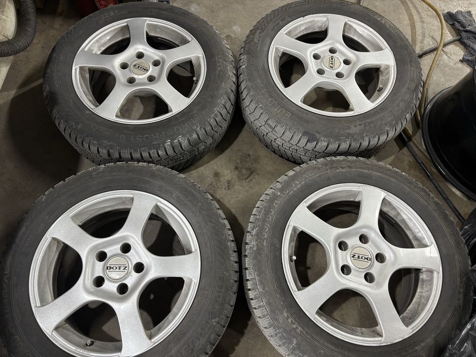 4бр 16 ки Dotz et 35 7,5ж Мерцедес Ауди Vw с гуми 205/60/16 дот22