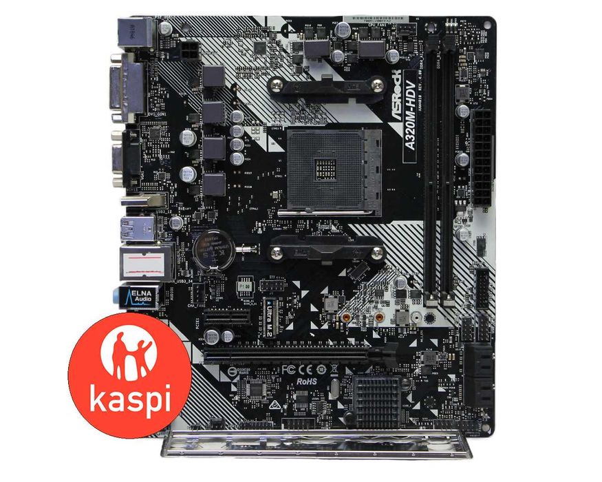 Мат.Плата AM4 ASRock A320M-HDV R3.0 2x DDR4