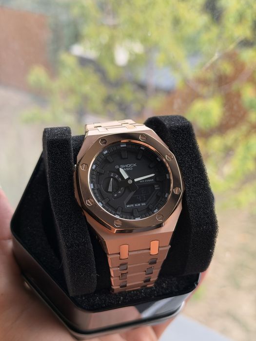 G Shock custom Rose Gold