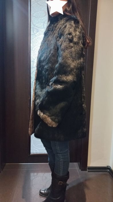 Палто естествен косъм