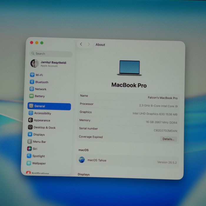 MacBook Pro 16  2019