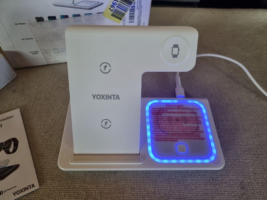 Incarcator Wireless Yoxinta 3 in 1. Nou.
