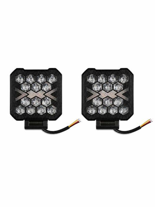 Set 2 proiectoare LED CO-LIGHT 40W, 8000 lm, 12V–24V, IP68, cu semnalizare, 4 inch