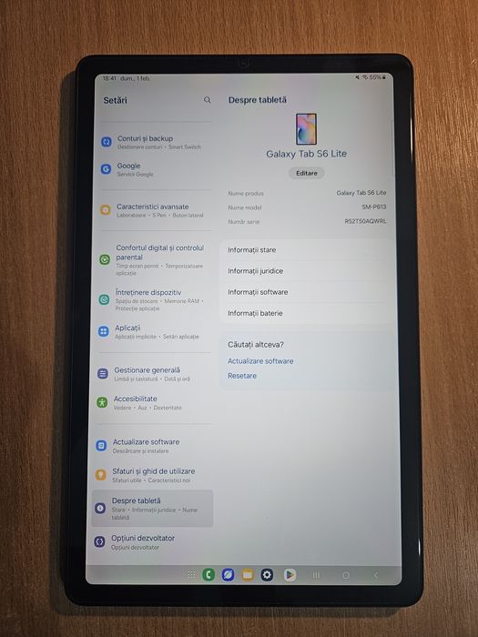 Tableta Samsung Galaxy Tab S6 Lite 2022