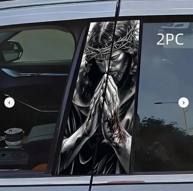 Винилови стикери за страничните колони на вратите - 2бр.