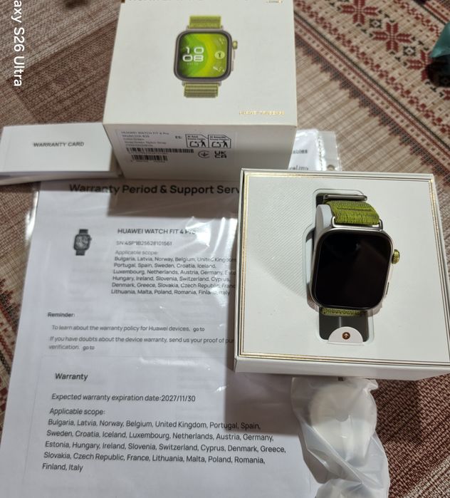 Huawei Watch Fit 4 Pro Green Като нов!