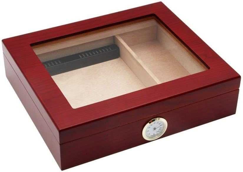 Малък хумидор от кедър за до 30 пури със хидрометър и овлажнител