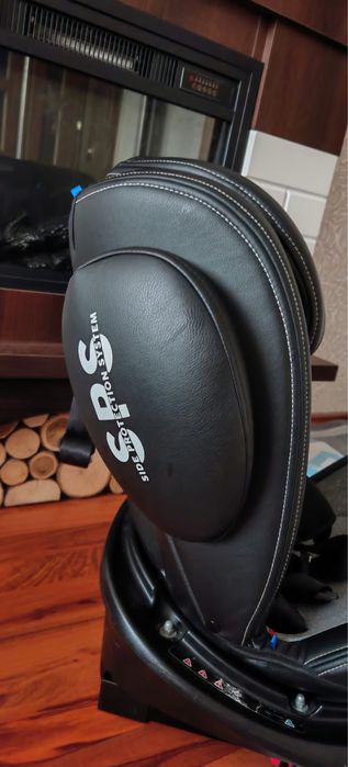 Scaun auto copii KikkaBoo ISOFIX, gri-negru