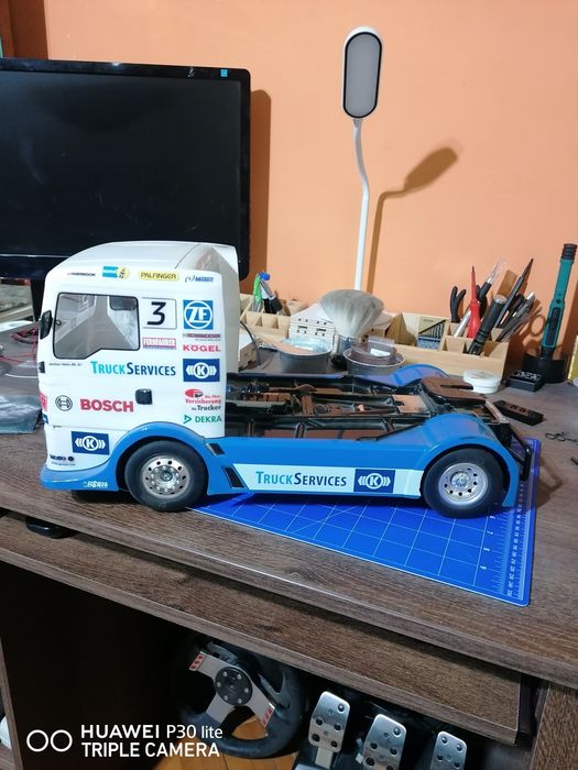 Vand automodel tamiya MAN HAHNRACING.