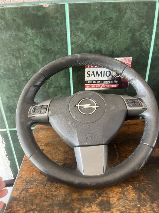 Volan opel astra h piele comnezi volan
