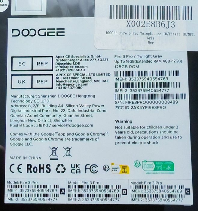 DOOGEE telefoane sigilate!