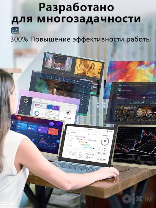 Портативный/двойной экран для ноутбука Laptomo 15.6" Монитор S6