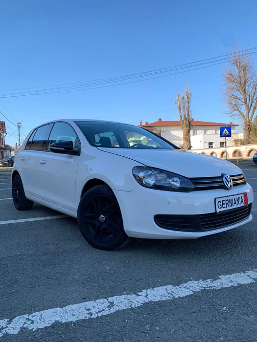 Vw Golf 6 EURO 5 1.6 MPI 102 cp Confortline Alb Perlat 2011 Privat TOP