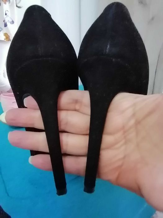 Pantofi stiletto piele naturala