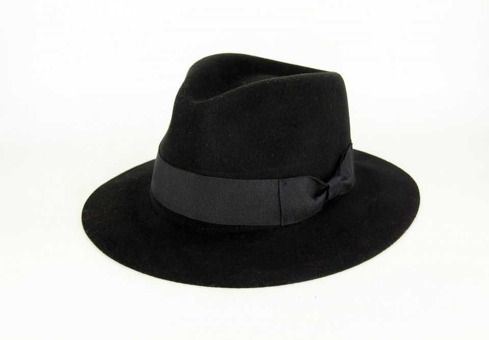 Palarie din fetru "MJ" neagra sau bleumarine (vezi toate pozele)