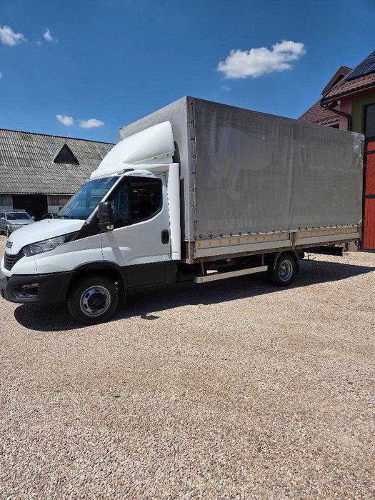 iveco daily an 2021   inmatriculat prelata 5 m lungime axa  spate dubla  impecabil  categ B