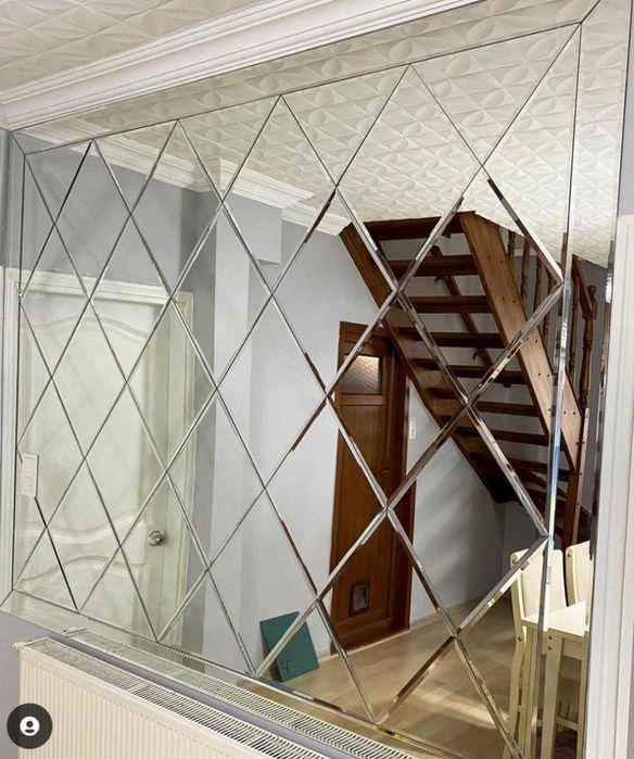 Ромбик Rombik Zerkila Витрина полка Витраж Ойна кесиш хизмати.Душкабин