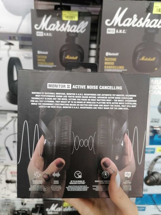 Оригинальные беспроводные наушники Marshall Monitor 2 ANC