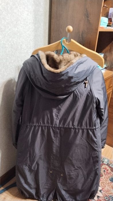 Норка капюшон съёмная полностью