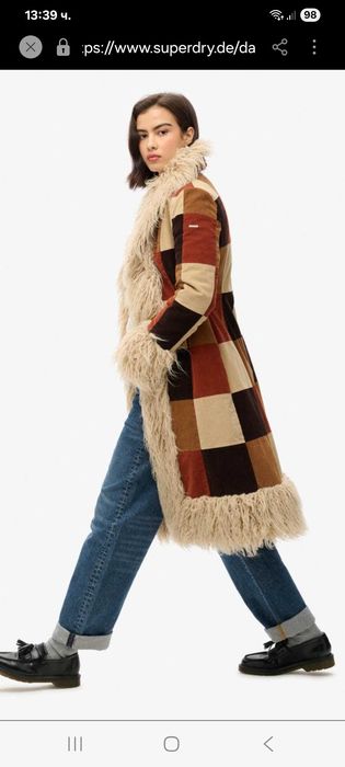 Дамско дълго палто Superdry