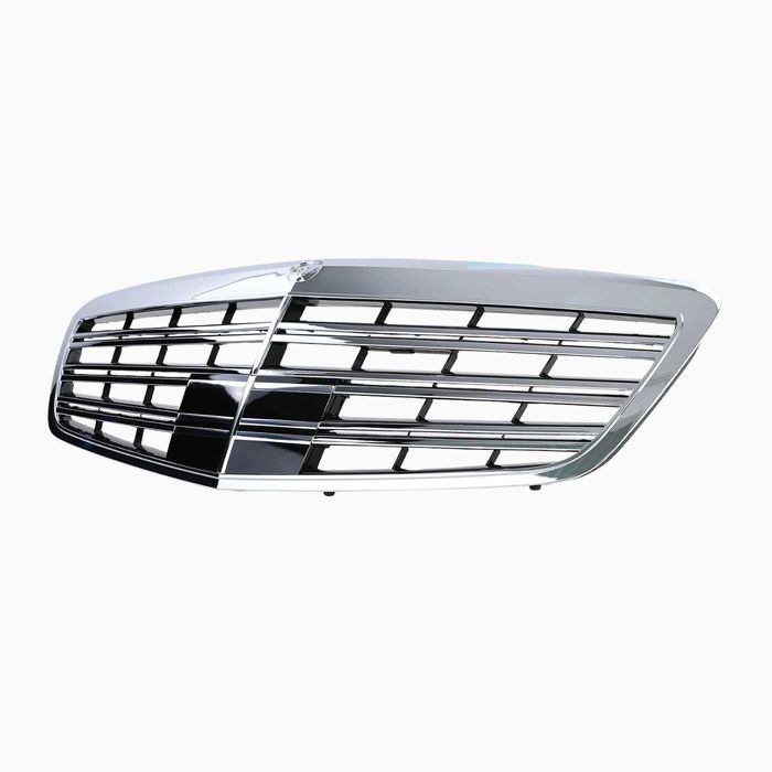 Решетка за Mercedes S-Class W221 Фейс (09–13) с бленда за Distronic
