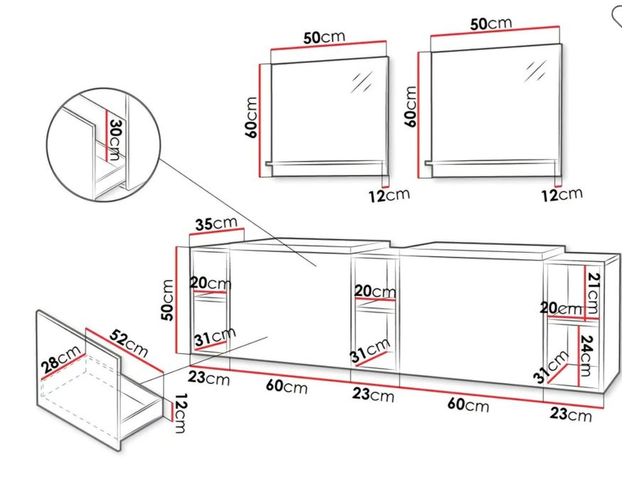 Set Modern Baie Chiuveta Dubla