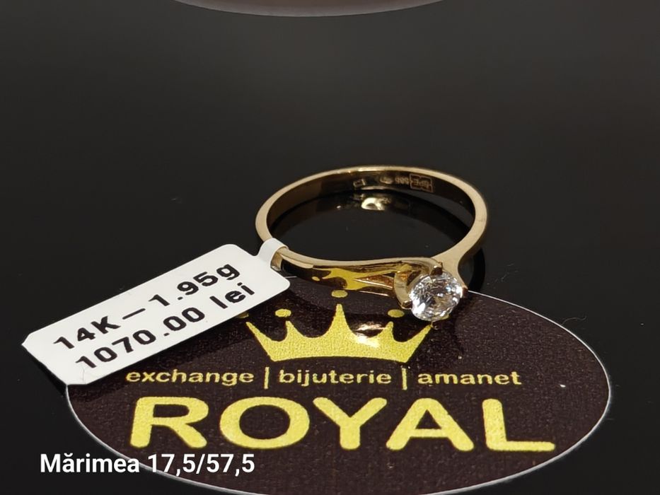 Bijuteria Royal: Inel aur nou 14k/1.95 gr