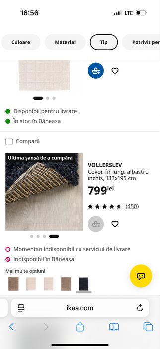 Covor ikea fir lung