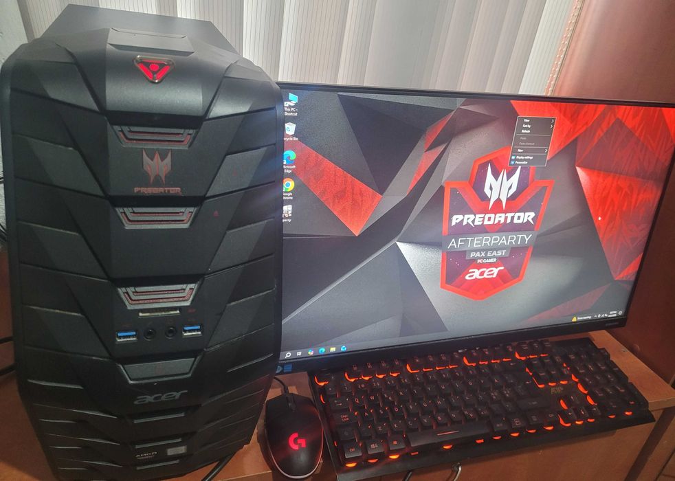 Kit gaming PC Asus Rog si Acer Predator