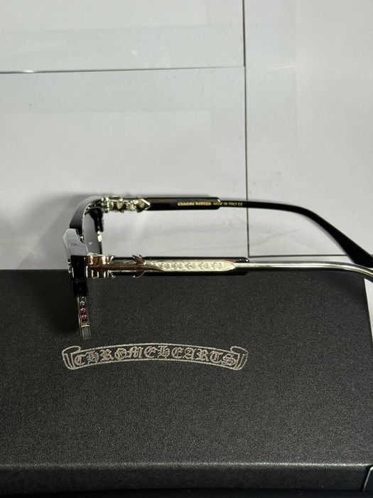 Ochelari de Soare Chrome Hearts Negru & Argintiu
