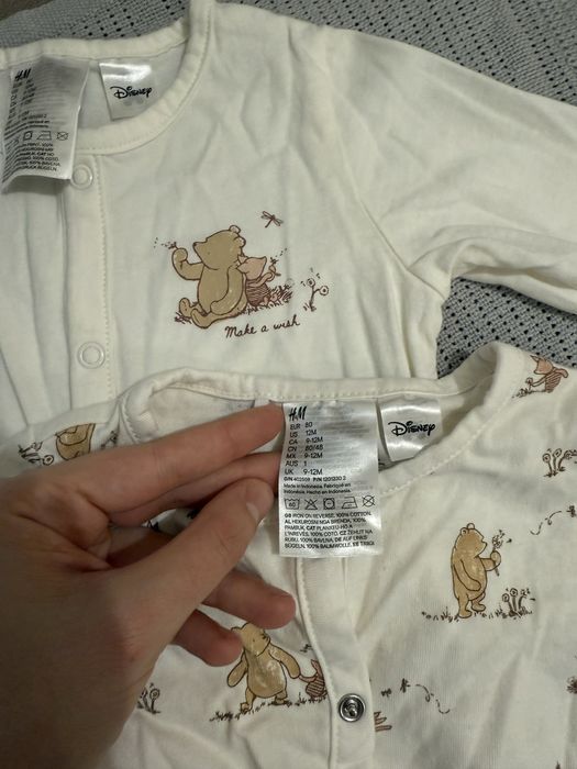 Помпъри, пижамки H&M 80