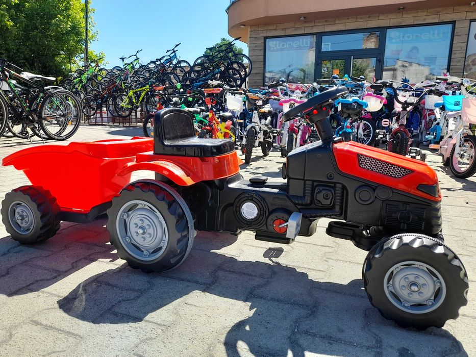 PILSAN Трактор Active с ремарке 07316 червен