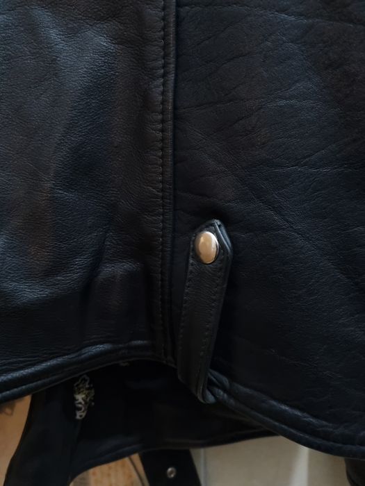Geaca piele biker , moto chopper ,marimea L. Stare impecabila