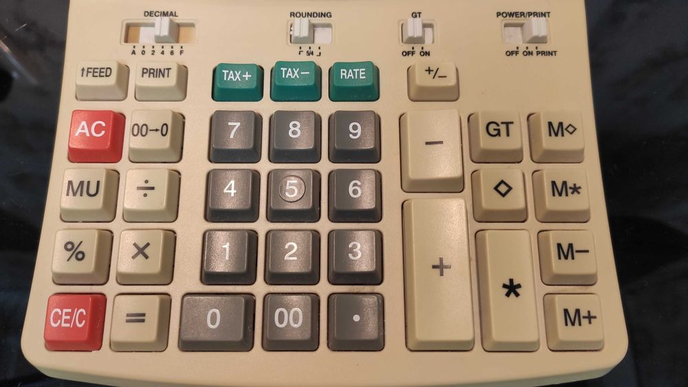 Citizen CX-85  печатающий калькулятор.