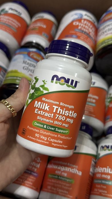 Экстракт расторопши Milk Thistle 300 мг 200 капсул и 750мг 90 капсул