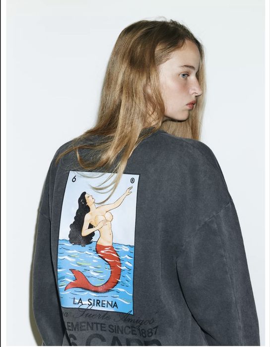 Модная толстовка новая zara размер 44