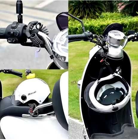 Ключалка за мото каска верига за заключване на мотор кражба с парола