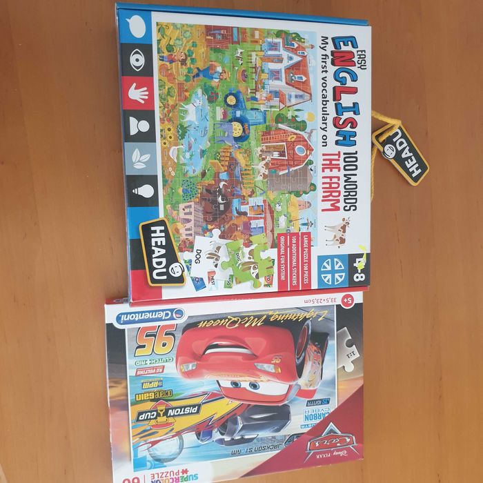 Лот от 2 пъзела за 4-8 години Clementoni и Headu