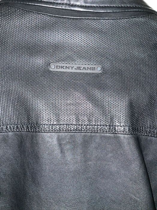 DKNY Men's Leather Motorcycle Jacket