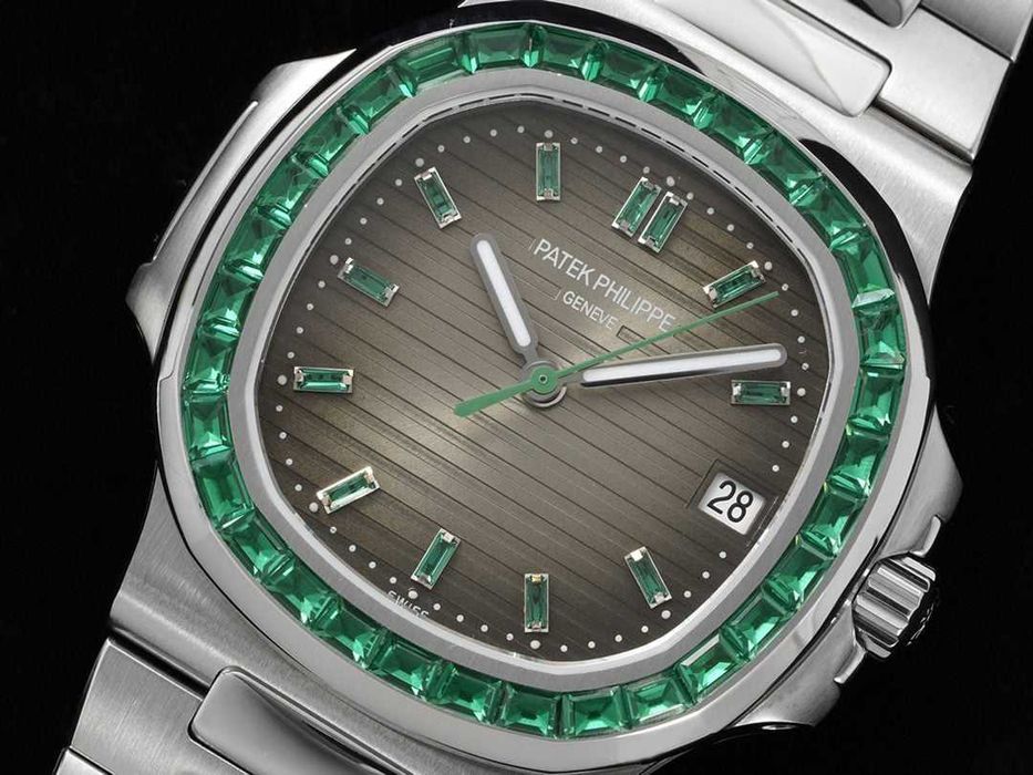 Ceas automat bărbătesc Patek Philippe Nautilus Ruby Bezel