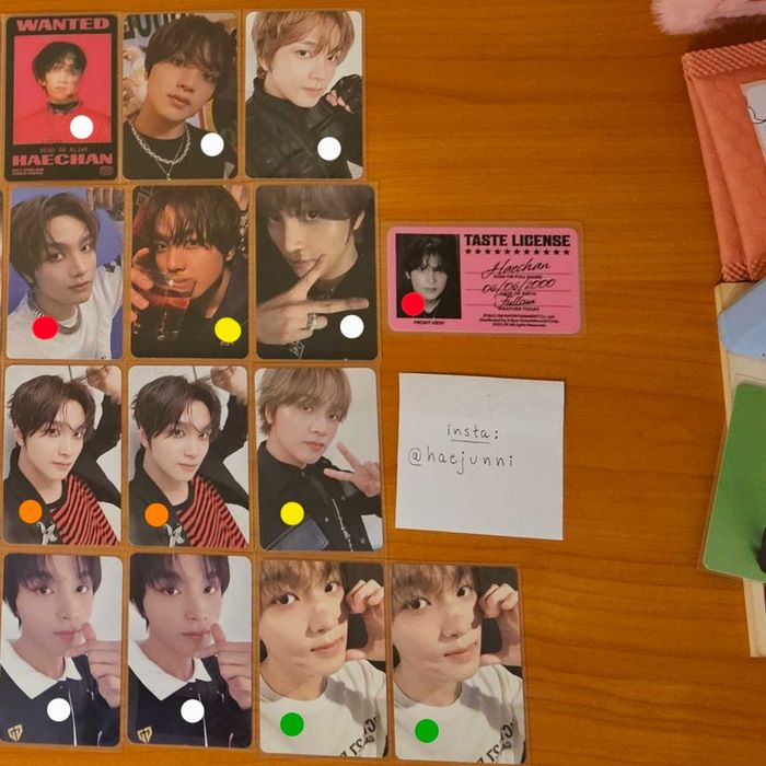 kpop photocards (nct, twice, red velvet)