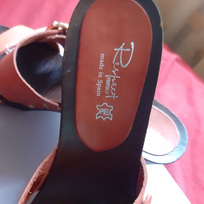 Сабо женские кожа