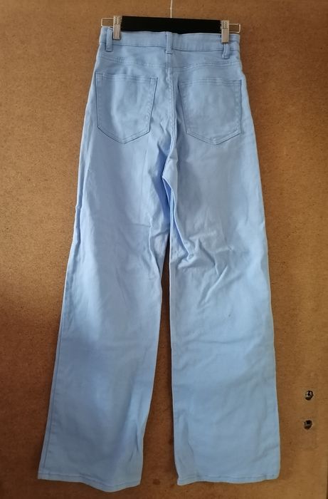 Светло сини дънки за момиче тип чарлстон