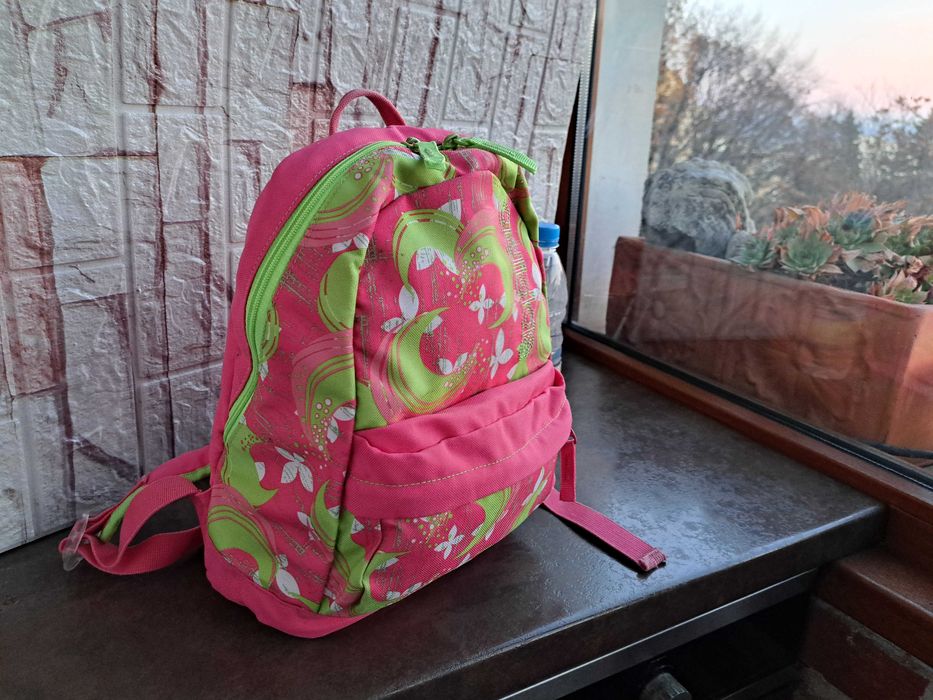 детска раница Adidas-малка розова,текстилна чанта,адидас