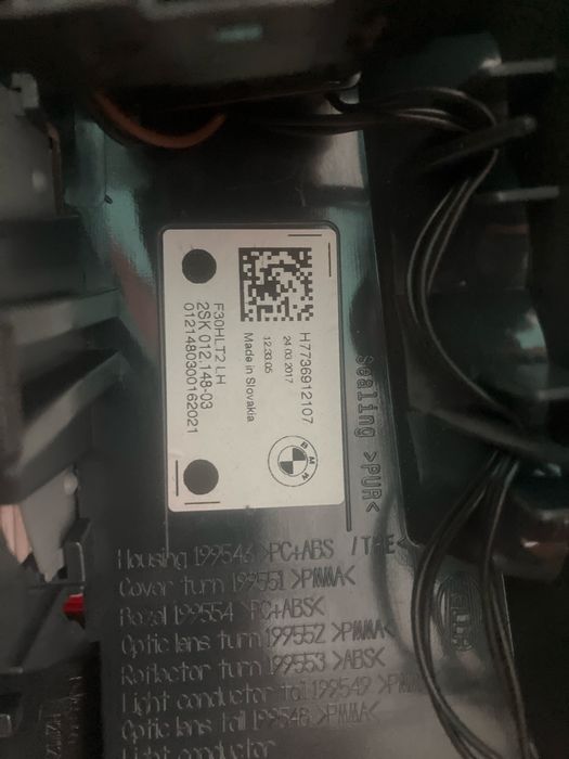 BMW F30 LCI стопове