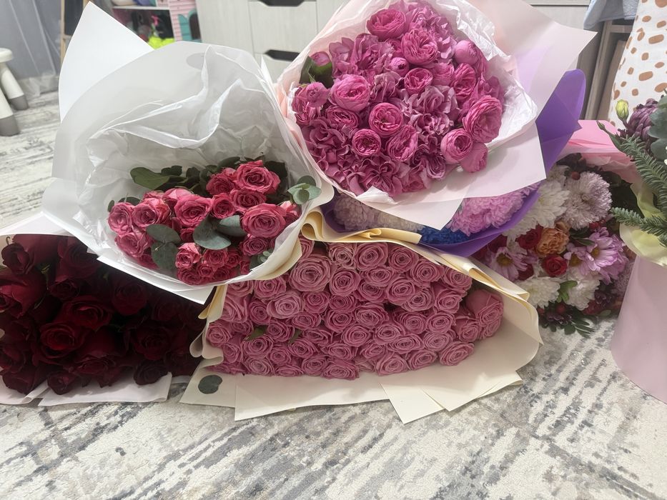 Продам цветы свежие букеты