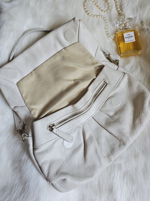 Marc by Marc Jacobs - poșetă / geantă de piele naturală, albă